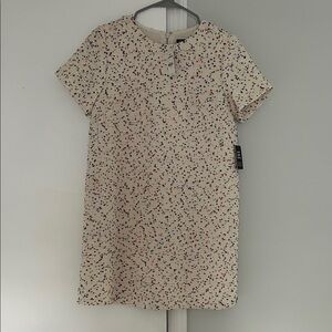 NWT Express Cream Speckled Mini Dress